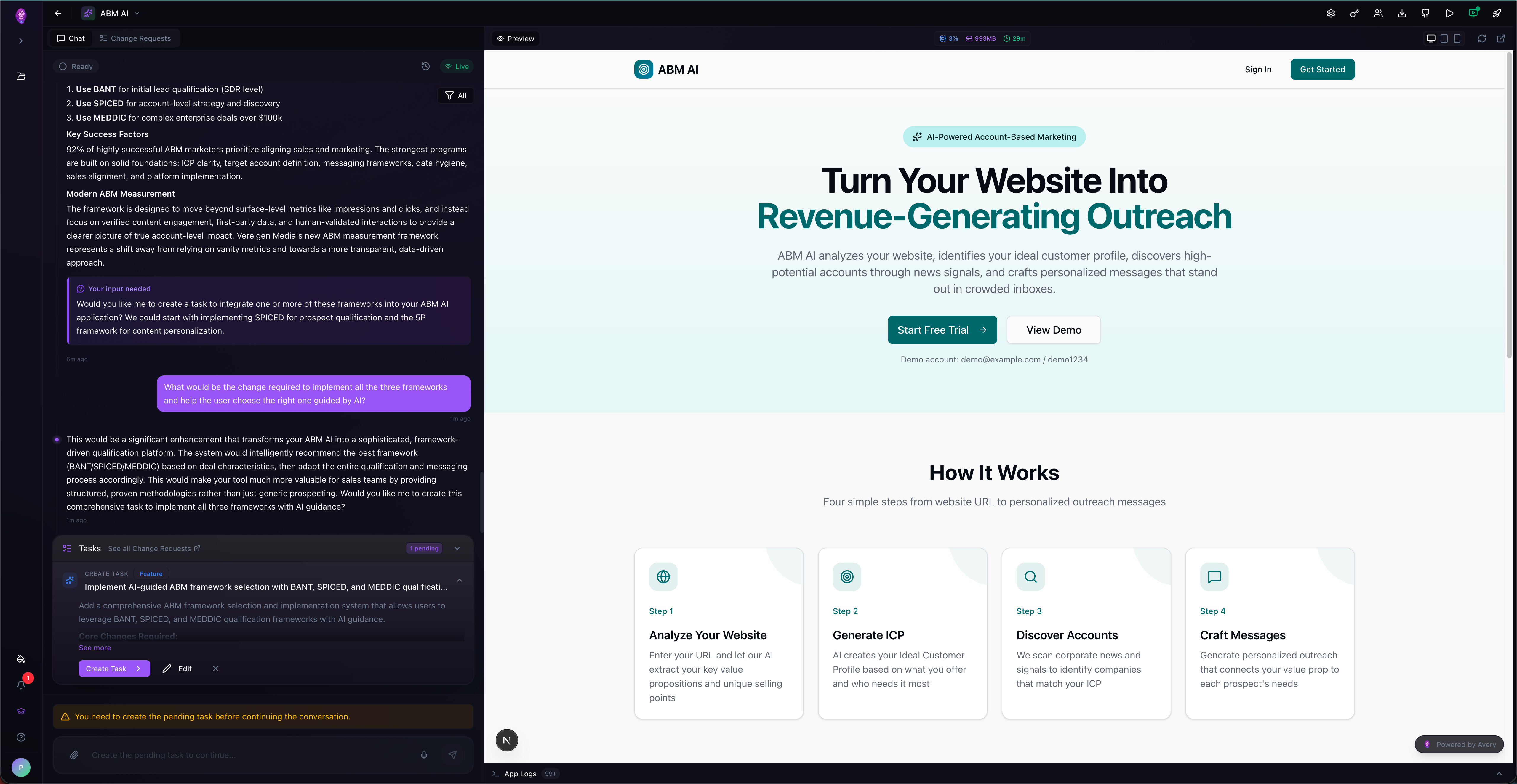 Avery workflow step 1